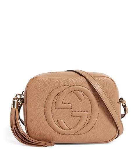 gucci tan camera bag|gucci soho tassel shoulder bag.